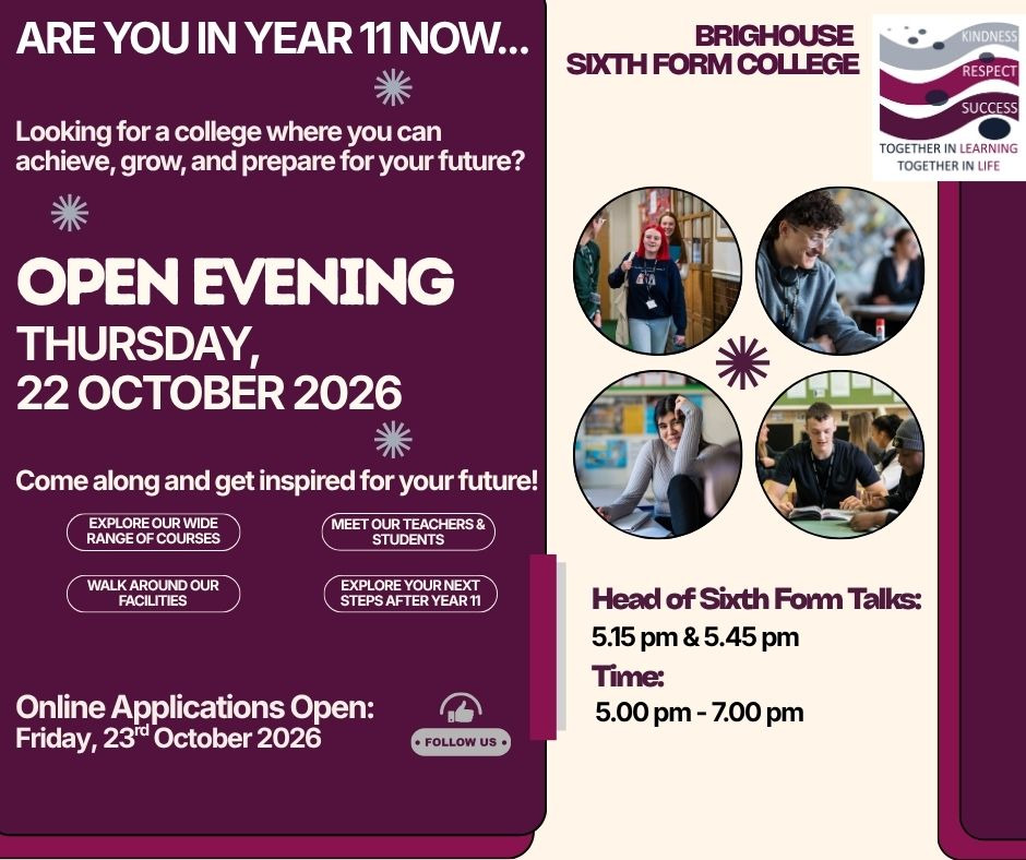 Sixth Form Open Evening